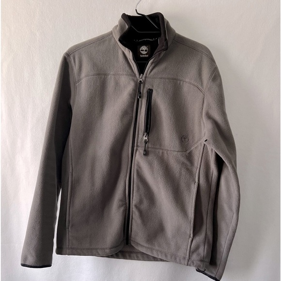 Timberland Size Small Petite Gray & Black Fleece Jacket - Picture 11 of 11